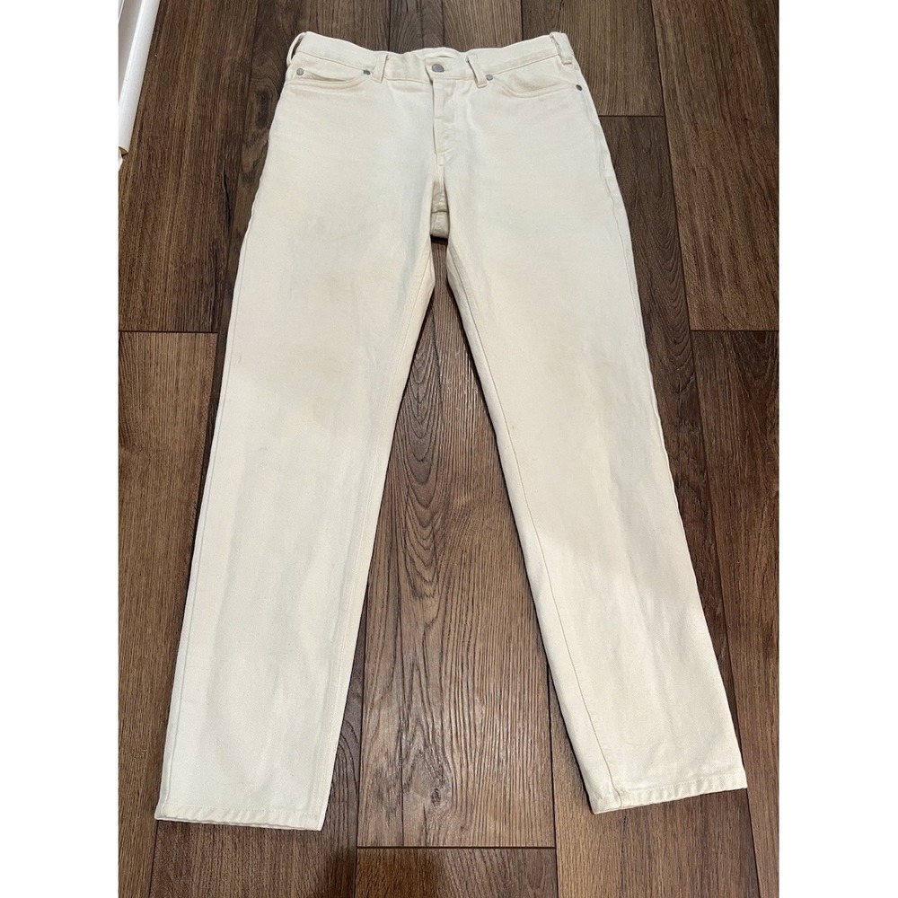 Norse Projects Edvard Heavy Twill Pants Ecru Off-White Regular Fit Mens 30x29